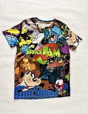 SPACE JAM t shirt Double-Sided Bright Colors Non Fading  Rare Vintage 90s picture