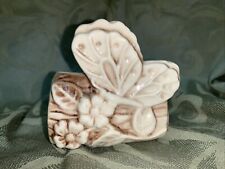 Shawnee Butterfly & Floral On Log Planter Small Vintage picture