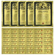 1 Pc 1000 Gold German External Loan Bond 1924 Gold Foil Banknote Note Gift picture