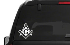 Masonic Freemason Compass Square Mason Emblem Vinyl Decal Sticker Freemason picture