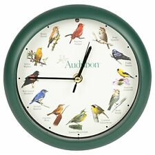 Audubon Society Singing Bird Wall / Desk Sound Clock, 8 Inch, Green picture
