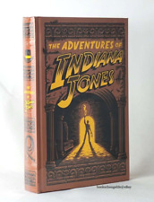 THE ADVENTURES OF INDIANA JONES 3 Novels Deluxe Bonded Leather Gilded NEW SEALED picture