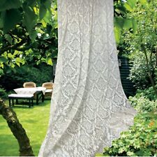 Damask Lace Window Curtain Vintage Lace French Tull  Shabby Chic Lace Curtains picture