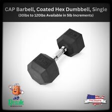 CAP Barbell Rubber-Coated Hex Dumbbells (Single) Fitness Weight Lifting Curl picture