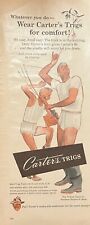 Rare 1940s Vintage Original Carters Mens Clothes Advertisement with Fisherman picture