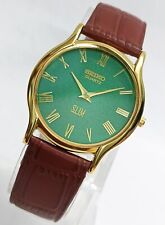 NEW  STOCK - Beautiful Vintage Slim Quartz Roman Dial Japanese Men's Wrist Watch picture