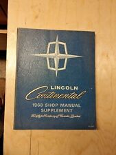 Vintage Original 1968 Lincoln Continental Repair Shop Supplement Manual picture
