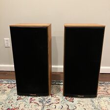 VTG 1992 Pair Of Klipsch KG 3.2 Clear Oil Oak Floor Speakers 65 Watts Tested VGC picture