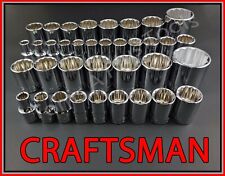 CRAFTSMAN HAND TOOLS 36pc 1/2 SAE METRIC MM 12pt ratchet wrench socket set  picture