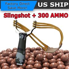 300 Sling Shot Ammo Slingshot CAMOUFLAGE High Velocity Powerful Catapult Outdoor picture