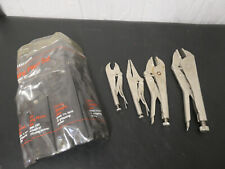Vintage Sears Craftsman 4 Piece Set locking pliers 9 45353 Made In The USA picture