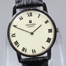 ◆Exc+5◆ Vintage UNIVERSAL GENEVE 842101 Hand Winding Roman Men Watch From JAPAN picture