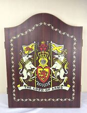 Vintage Franklin Master Cabinet & Dart Game Board 3550 The Lord Of Arms 20” Flaw picture
