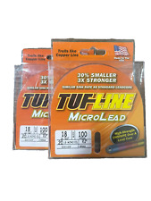 A1 - New TUF-LINE Microlead Fishing line 18 27lb 100yds trolling -  picture
