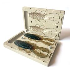 Soft Plastiс Mold Fishing Lures 2 Cavity Googan Bandito Bug 4'' picture