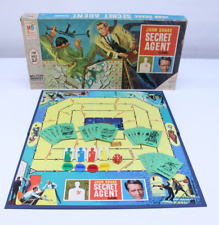 VTG 1966 John Drake Secret Agent Board Game Milton Bradley MB 99% Complete picture