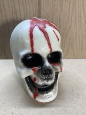 Vintage Gurley Novelty Candle Bloody Skull Halloween Decor Made in USA picture