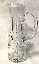 Antique American Brilliant ABP Cut Crystal PINWHEEL Glass Tall Pitcher 10.5” picture
