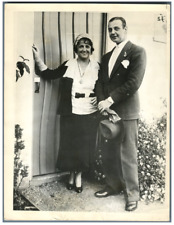 Georgian Prince, Serge Mdivani and his wife, Mary McCormic Vintage Silver Print picture