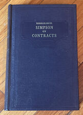 1954 Vintage Handbook of the Law of Contracts Lawrence Simpson Hornbook 1st Ed. picture