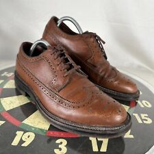 Vintage Hanover LB Sheppard Shoes Wingtip Brown Leather Lace Oxford Men 8.5 EE/D picture
