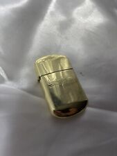 Salem Cigarette Brass Wind Proof Lighter VTG 90's Rounded Flip Top picture
