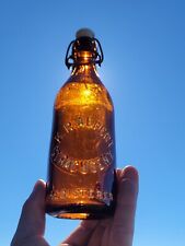 Excellent 1880s K.R. Alpert Syracuse,New York Blob Top Beer Bottle W Marked Top picture