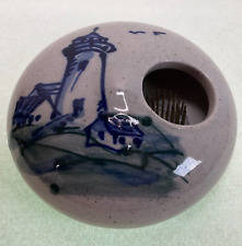 Great Bay Pottery NH Flower Frog Lighthouse 2007 picture