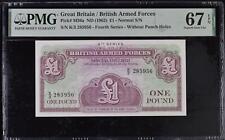Great Britain 1 Pound ND 1962 P M36 a Superb GEM UNC PMG 67 EPQ picture
