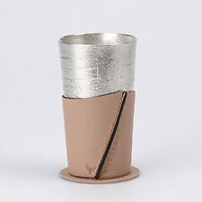Nousaku 100% Tin Beer cup Betula platyphylla set beige 600233 Japan picture
