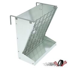Silvery Hang-on Hay Feeder Rack For Farm Feeding Livestock Horses Goat Sheep Cow picture