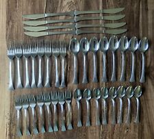 THE CELLAR Stainless Japan Flatware 40 PC SET FOR 8, Used picture