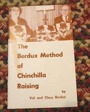 Vintage 1969 Second Printing The Berdux Method of Chinchilla Raising Book  picture