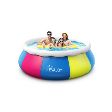 EVAJOY 10 Foot x 30 Inch Above Ground Inflatable Round Swimming Pool picture