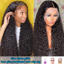 30inch Lace Front Wigs Human Hair Lace Front Wig Kinky Curly Wig Loose Wave Wigs picture