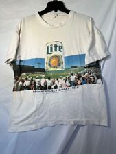 Vintage Boston Red Sox miller lite T-Shirt - White monstrously great hits picture