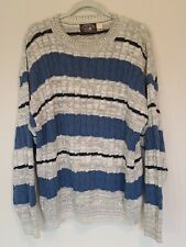Vintage Men's Sweater 100% Cotton Made USA Large Victoria Dry Goods Cosby Biggie picture