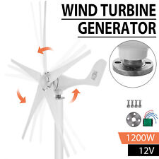 1200W Wind Turbine Generator 5 Blades Charger Controller Windmill Power DC 12V picture