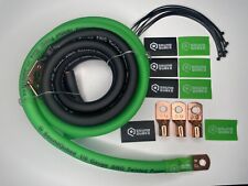 Soundqubed 1/0 AWG Big 3 Green/Black Electrical Wiring Kit picture
