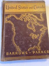 Vintage 1941 United States and Canada Hardcover Book Barrows Parker picture