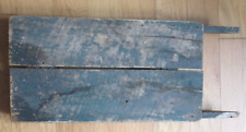 Antique American 19thCentury FOLK ART teal Blue PAINTED Primitive Wood SLED AAFA picture