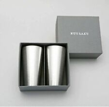 Nousaku 100% Pure Tin Beer mug 200ml 2 Set from Japan picture