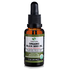 Black Seed Oil 1 oz - USDA Organic 100% Pure Cold Pressed Cumin Nigella Sativa picture