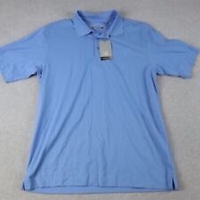 Cutter & Buck Polo Shirt Mens XL DryTec Luxe Golf Blue Short Sleeve Protrans NWT picture