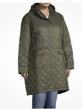 BARBOUR Jenkins Quilted Women's Jacket Coat Size 1X $ 375 OLIVE picture