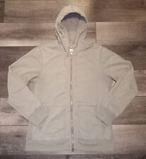 Reigning Champ Midweight Terry Full Zip Hoodie Taupe Mens Medium picture