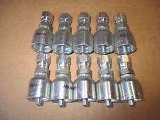 10 Pack Genuine Parker Hydraulic Hose Fittings 10643-4-4 Female JIC 37 Swivel picture