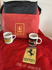 Ultimate Vintage Ferrari Club Picnic Set Up- Cooler Blanket Collectible Cups NEW picture