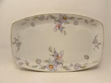 AIH7 by AICH Oval Serving Platter Lavender Blue & Pink Floral picture