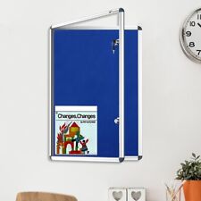 VIZ-PRO Lockable Notice board Class 1Display Framed Tamperproof 48x36 Inches picture